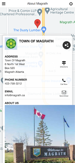 Town of Magrath App Screenshot 2