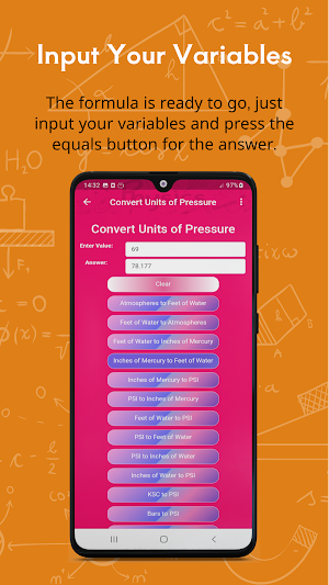 Physics calculator Screenshot 2