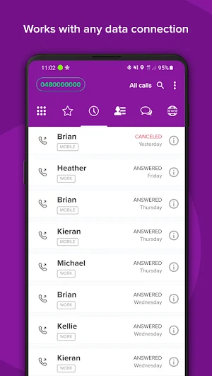 PATT - Pivotel App for Talk and Text Screenshot 1