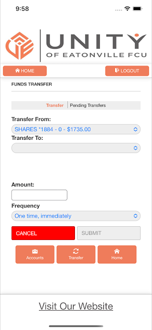 Unity of Eatonville FCU Screenshot 2
