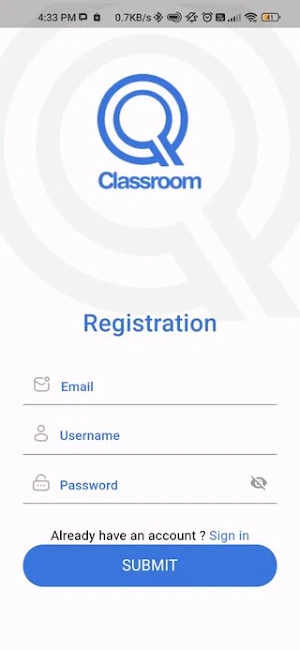 Class Room App Screenshot 2