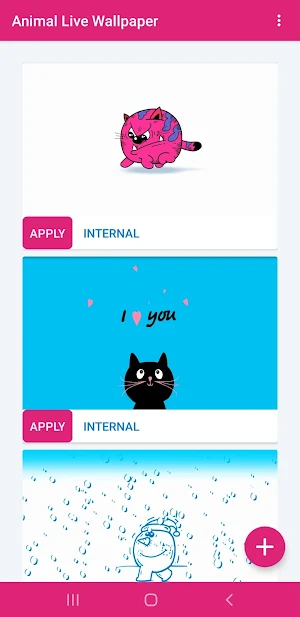 Cute Animal Live Wallpaper Screenshot 0