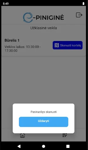 E-piniginė Screenshot 2