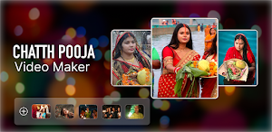 Chatth Pooja Photo Video Maker Screenshot 0