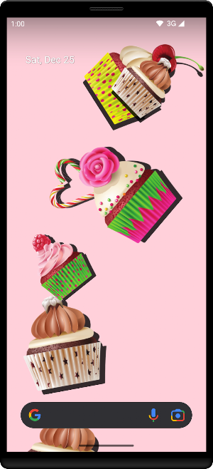 Cupcakes Live Wallpaper Screenshot 2