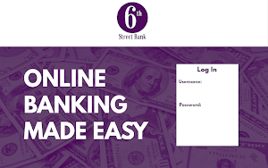 6th Street Bank Online Portal Screenshot 1