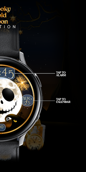 Spooky Gold Moon_Watchface Screenshot 2