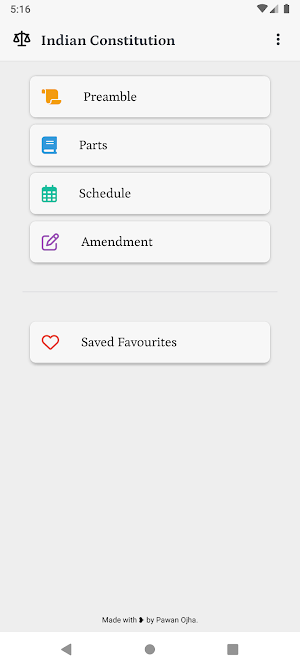 Indian Constitution Guide Screenshot 0