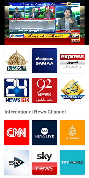 Live News Streaming App Screenshot 1