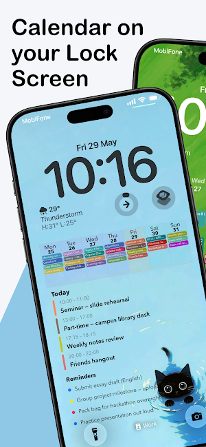 Lockscreen Calendar Maker Screenshot 0