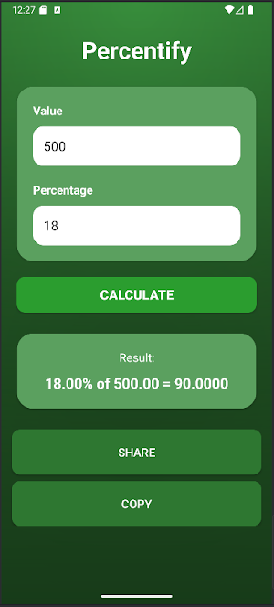 Percentify Screenshot 2