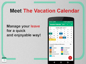 Vacation Calendar - manage your leave Screenshot 0