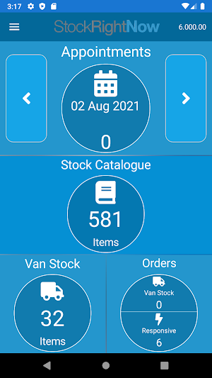 SRN Van Stock Mobile Screenshot 1