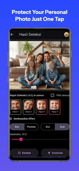 Mosaic Photo Privacy & Blur Screenshot 1
