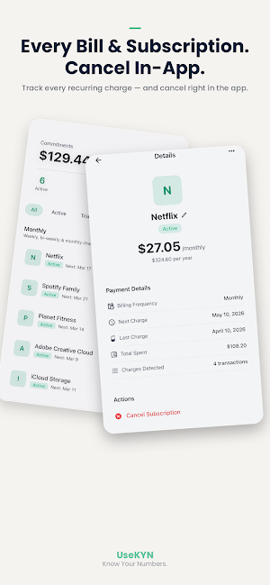 UseKYN:Money Tracker & Planner Screenshot 1