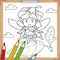 Kawaii Fairy Coloring Book