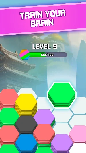 Hexa Tris: World Tour Puzzle Screenshot 2