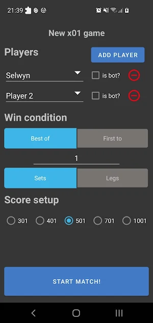 Darts Score VOICE Controlled Screenshot 2