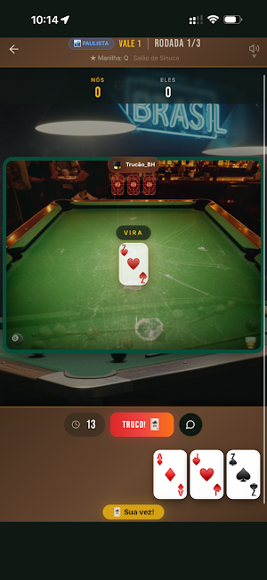 Truco Online Paulista  Mineiro Screenshot 3