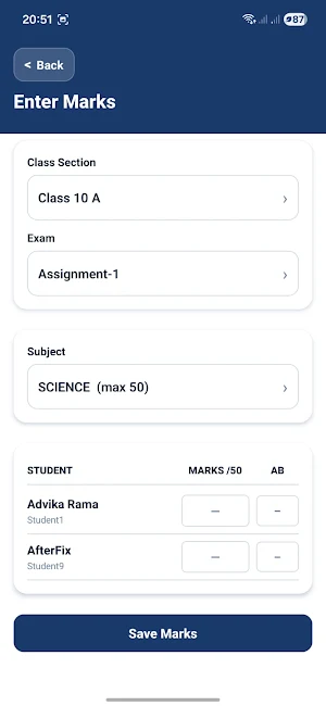 Zentrix Smart School Screenshot 2