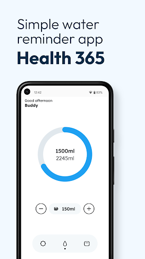 Water Drink Reminder Health365 Screenshot 0