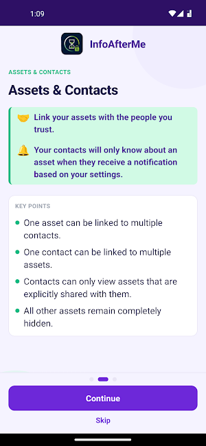 InfoAfterMe Screenshot 1