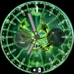 Pisces zodiac symbol WatchFace Screenshot 0