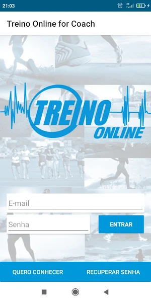 Treino Online for Coach Screenshot 0