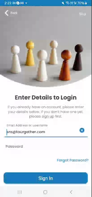 Tourgather Screenshot 1