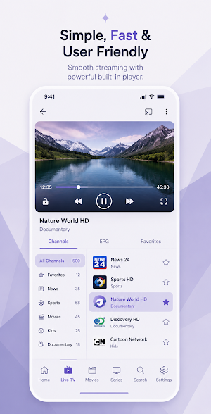 Sparkle TV - IPTV Player Screenshot 3
