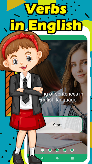 Learning English verbs in sentences and words Screenshot 0