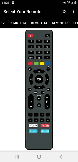 Aiwa TV Remote Screenshot 1