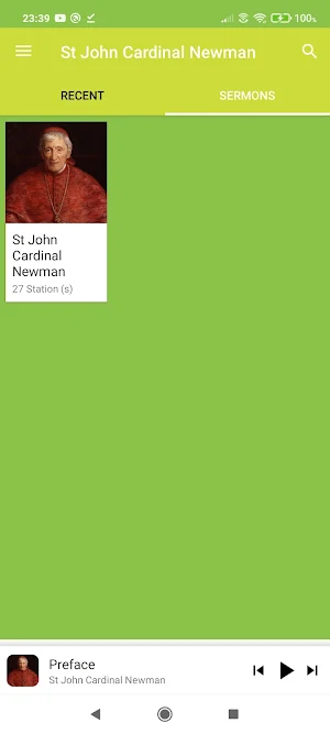 St John Cardinal Newman Sermon Screenshot 2