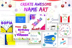 BHM Name Art - My Name Art Designs Photo Editor Screenshot 0