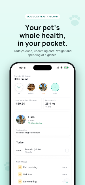 Animoo: Pet Health Record Screenshot 0