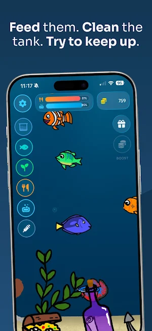 SK Club: Frik'd Up Fishies Screenshot 1