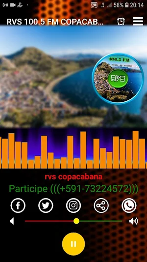 RVS 100.5 FM COPACABANA Screenshot 0