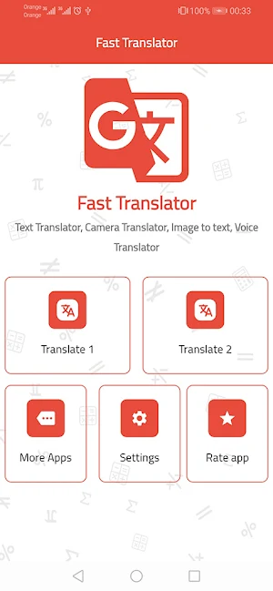 Fast Translator : Camera, Voice, Text Translator screenshot 1