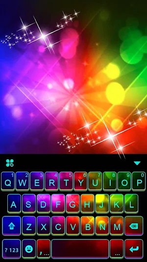 Neon Color 3d Keyboard Theme Screenshot 3