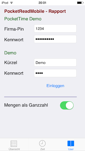 pocketTIME Screenshot 0