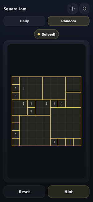 Square Jam - Area Logic Puzzle Screenshot 2