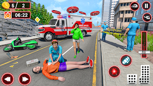 Heli Ambulance Air Rescue Game Screenshot 1