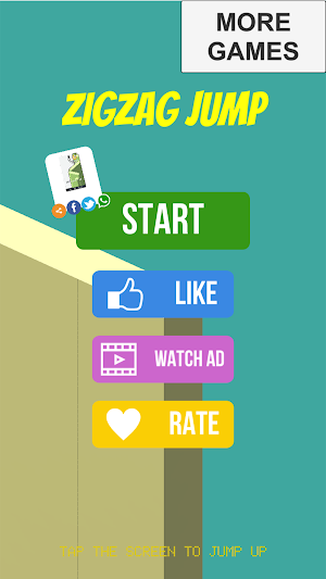 Tap for Fun: Zigzag Jump Screenshot 1