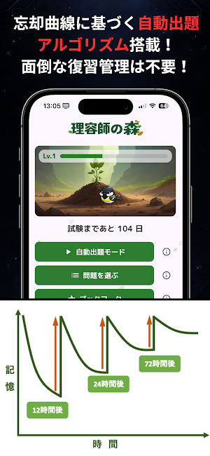 理容師の森（理容師国家試験対策アプリ） Screenshot 1