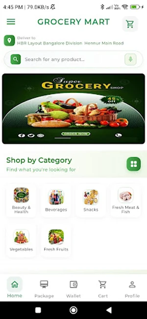 Grocery App Screenshot 1