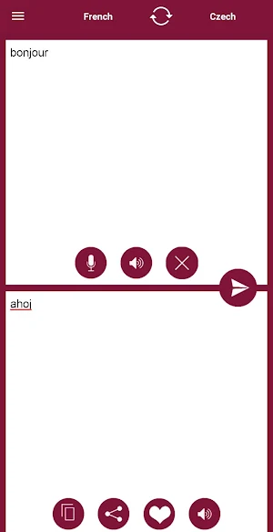 Czech - French Translator Screenshot 1