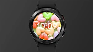 Caramel Hearts - Watch Face Screenshot 0
