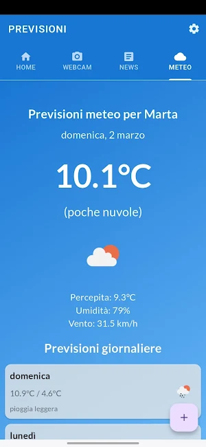 Meteo Marta Screenshot 3