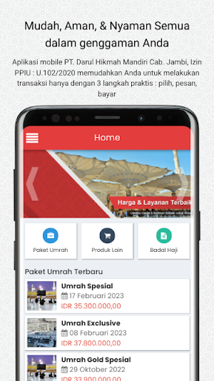 Rindu Haji Umrah DHM Travel Screenshot 0