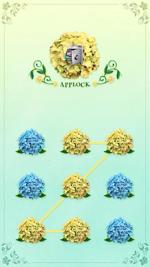 AppLock Theme Hydrangea Screenshot 0